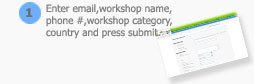 Register as a workshop in 2-easy steps